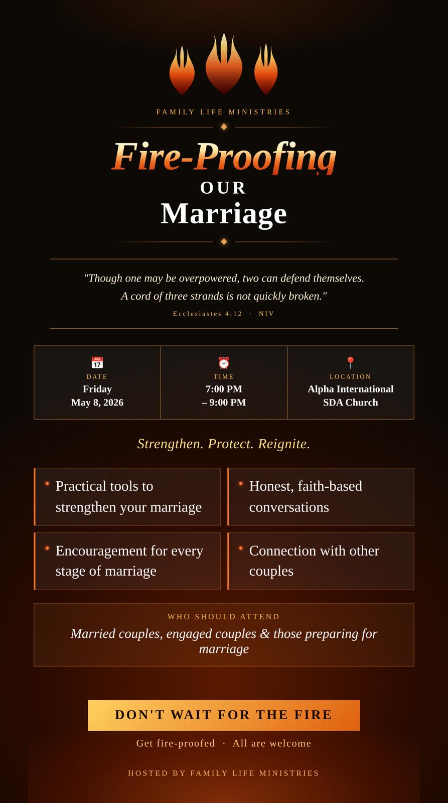 Fire-Proofing Our Marriage Poster